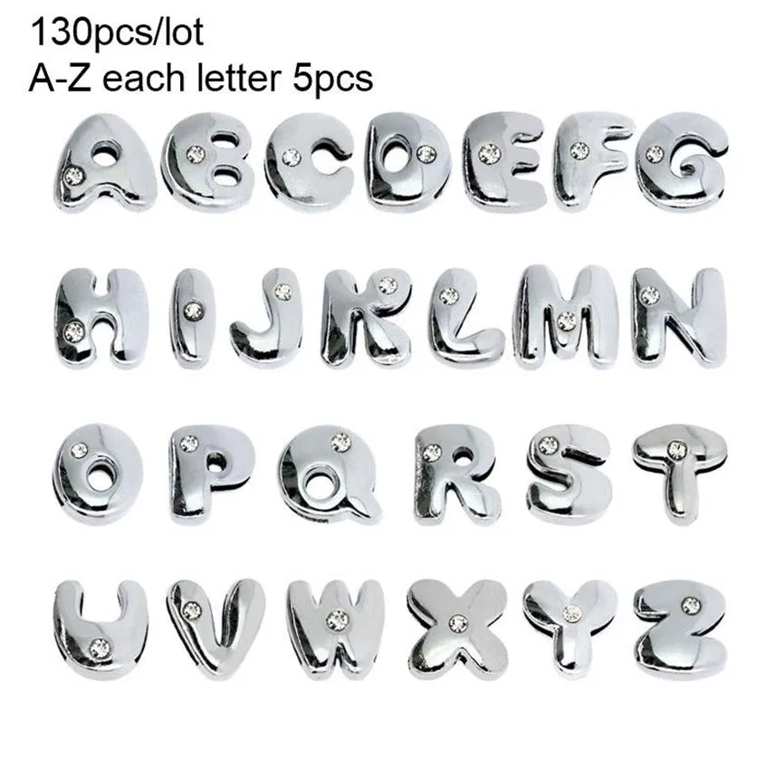 Więcej opcji DIY Akcesororyczne koraliki 130pcs 8 mm angielski alfabet Letter