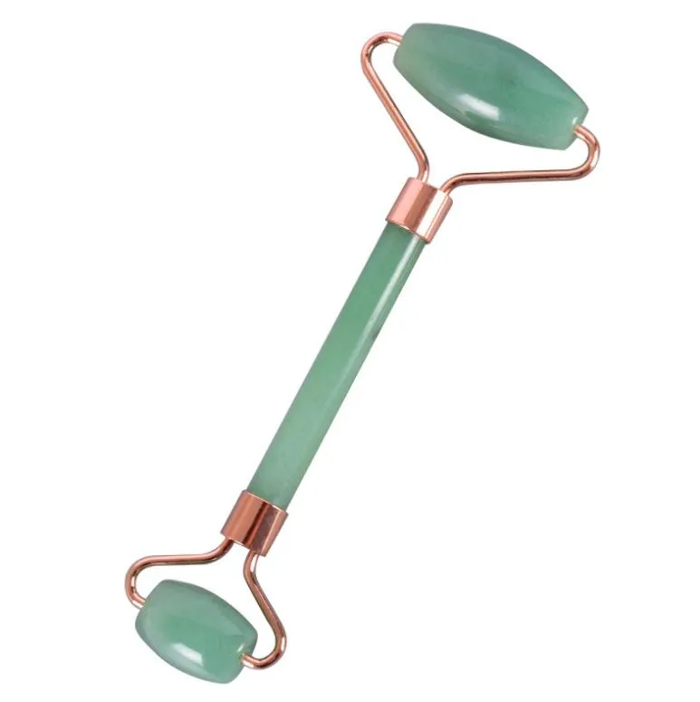 nieuwe Handheld Geen Geluid Geluid Face Lift Tools Massagestenen Beste Kwaliteit Natuurlijke Aventurijn Jade Roller Voor Gezicht