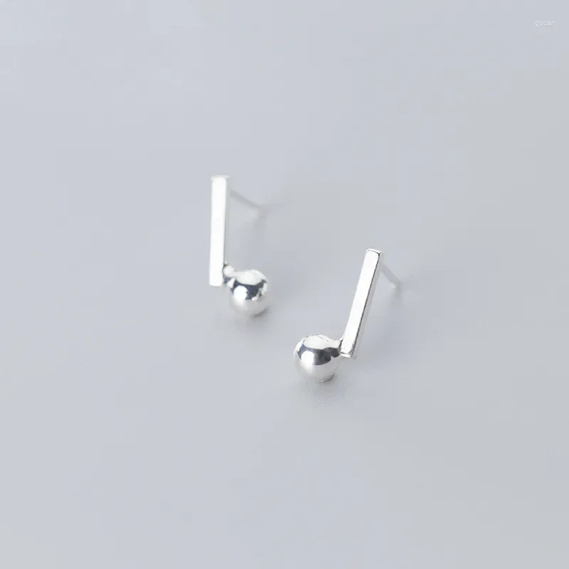 Stud Earrings DAIWUJAN Minimalist Stick Bar Glossy Ball 925 Sterling Silver OL Fine Jewelry For Women Party Accessories