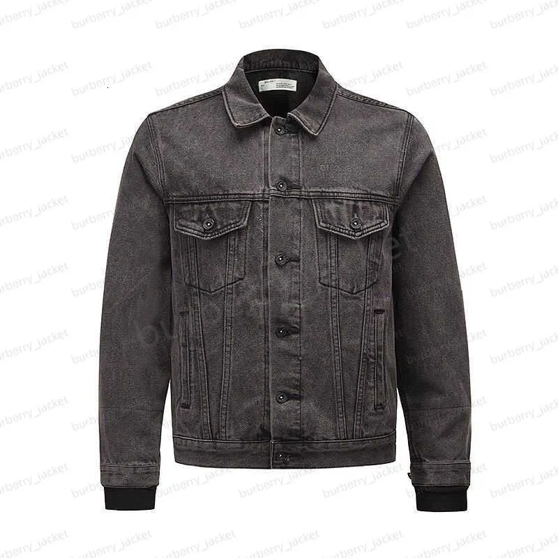 DHgate Designer Off White Denim Jackets Unisex Fashion Oil Painting Coats Apparel