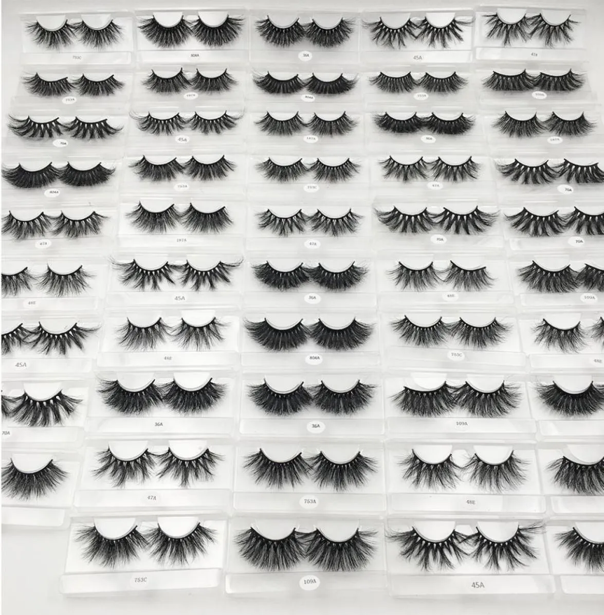 25mm Lashes 3d Mink Lashes Whole Lots Bulk 100 Real Mink Eyelashes Dramatic Long False Eyelashes with paper Box1335831