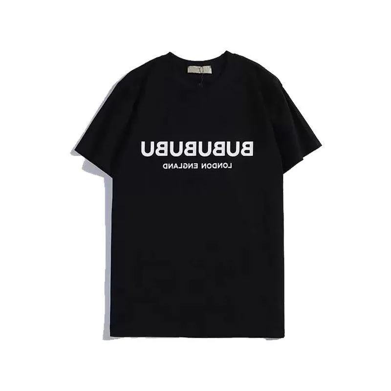 Men's T-shirt Designer bag top casual chest letter print shirt luxury street high street shorts sleeve clothes Bur T-shirt size S- Wfgt