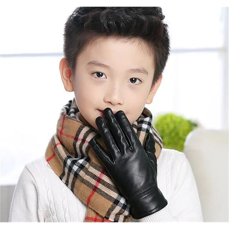 Kids leather gloves on sale