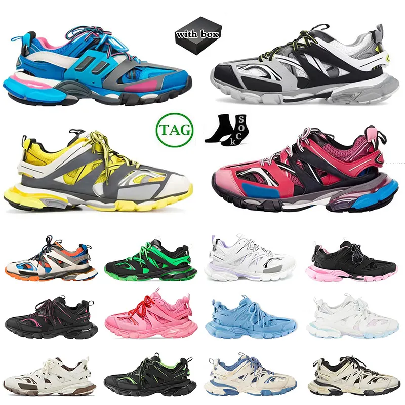 Classic OG Brand Track 3.0 Men Sapatos de vestido Designer Paris Mulheres graffiti Branco laranja All Black -France Gomma Mens Shoe Rastreadores Runners Treinadores de luxo tênis de luxo