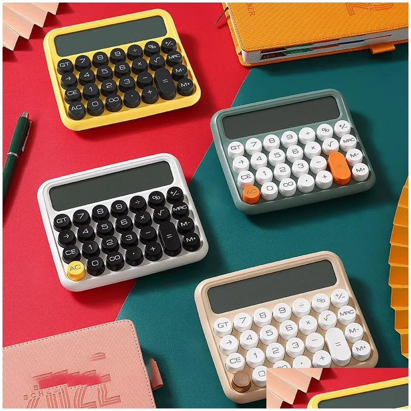 Calculators Wholesale Calcators Boutique Stationery Small Square Personlig stor LCD SN Solar Office School Dual Portable 230104 Dr Dhsoe