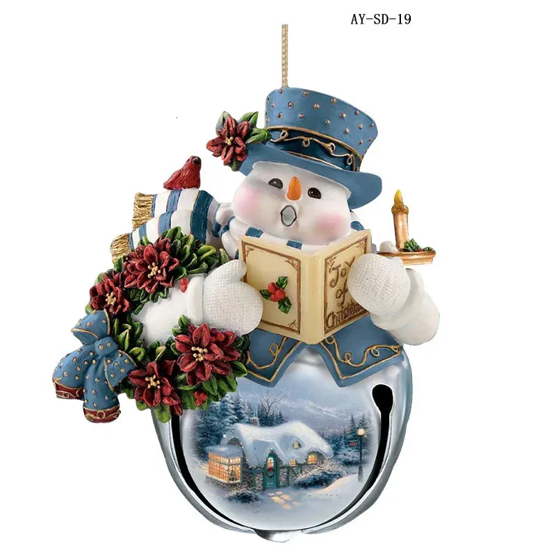 Oggetti decorativi Figurine Decorazioni di buon Natale per la casa Babbo Natale 2024 anni Adesivi su Windows Decorazione Decorazione murale 231026