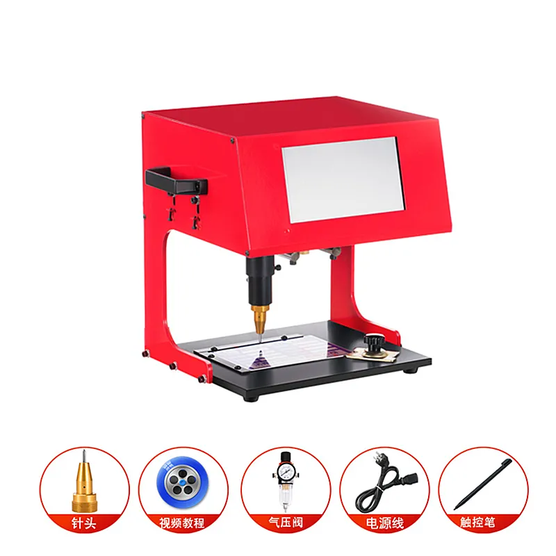 Table Type Marking Machine Pneumatic Electricity Desktop Car Nameplate Metal Parts Engraving Machine