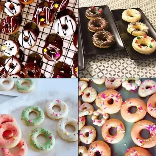 Bakvormen 6 opeenvolgende 8 donutvormen thuis chocoladewafel taartdecoratie siliconen rijststoomvorm