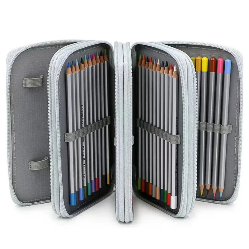 wholesale Large Capacity Pencil Case 72 Slot Pen Organizer, 4-Layer Art  Marker Holder, Smooth Zipper, School Artist Supplies Great Gift!