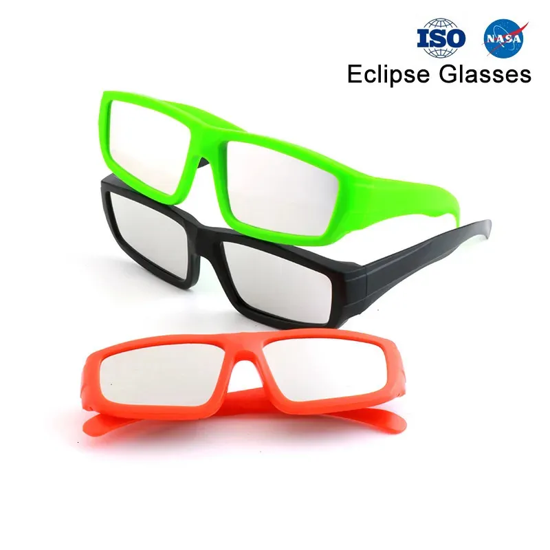 3D Glasses Plastic Solar Eclipse Glasses Men Women kids Safe Shades Sunglasses filter Protect Eyes Anti-uv Viewing Glasses 231025