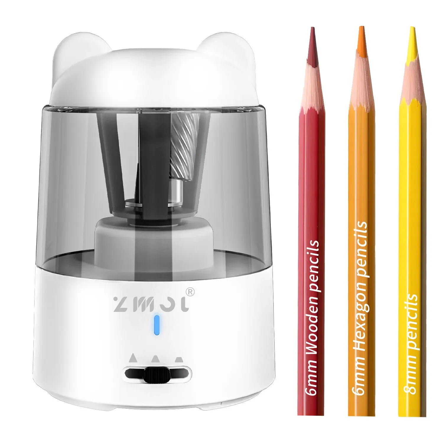 شحذات قلم رصاص Zmol Electric Sharpener Charge Fortable For Pencils Auto Stop 231025