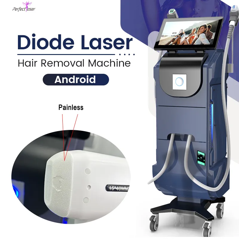 3500W Professional 808nm Diode Laser Hårborttagningsmaskin 3 Våglängd 755 808 1064 För helkroppslaserepilator salong