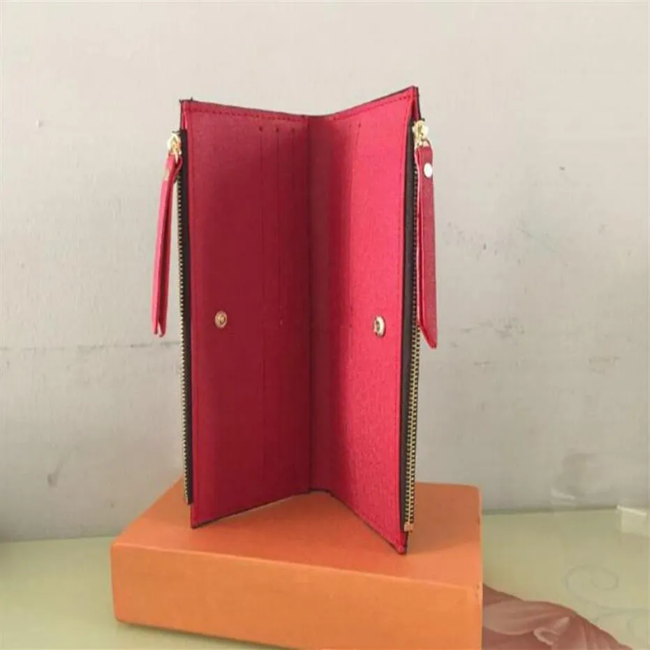 Portfel z podwójnym zamkiem Portfel żeńskie torebka Notecase Fashion Card Holder Pocket Long Women Bag 61269#30233a