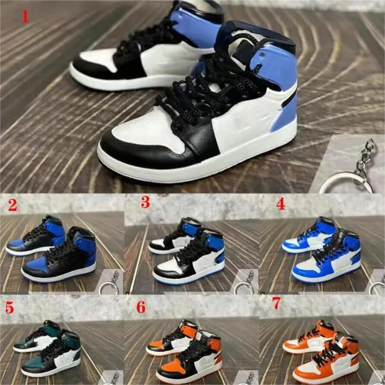 Scarpe da basket Portachiavi 3D Donna Uomo Bambini Portachiavi Regalo Scarpe di lusso Portachiavi Borsa per auto Portachiavi Stereo Sneaker Regali