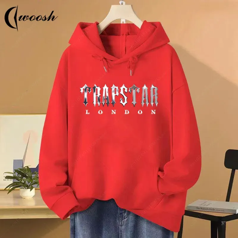 Kadınların hoodies sweatshirts artı boyutu erkekler kadın hoodie trapstars grafik pamuk sweatshirt kazak lüks lüks sonbahar kış sokak kıyafeti unisex marka üstleri 231026