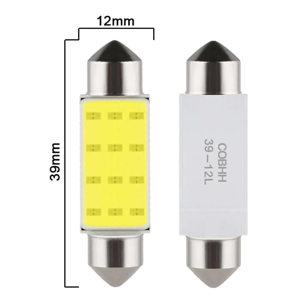 10x Super Bright C5W LED Bulbs - Car Interior Lights, Festoon Dome ...
