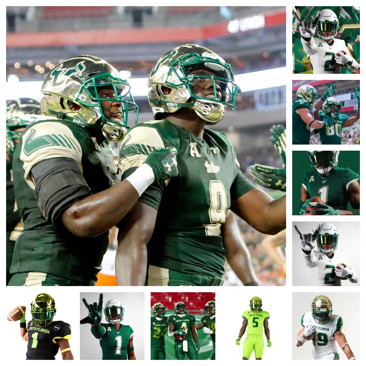 South Florida Bulls Football Jersey 65 Mike Lofton 45 CJ Ross 72 Cole Best 94 Keeon Terrell 24 Mac Harris 25 Christopher Townsel 15 Jayden Curry 13 Tramel Logan