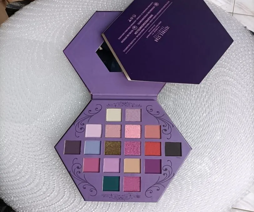 Le plus récent J Star 18 couleurs sang Lust fard à paupières miroitant et mat Puple Palette fard à paupières cosmétique art de haute qualité 1593986