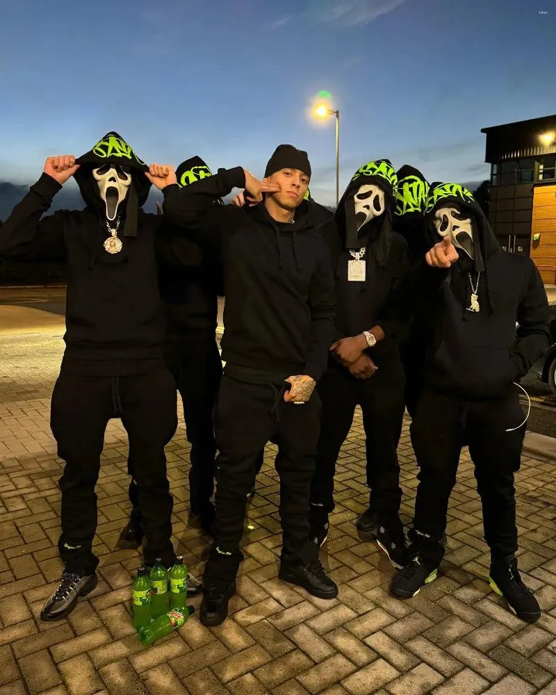 Synaworld Y2K Mens Streetwear Tracksuit Set With Hip Hop Letter Print