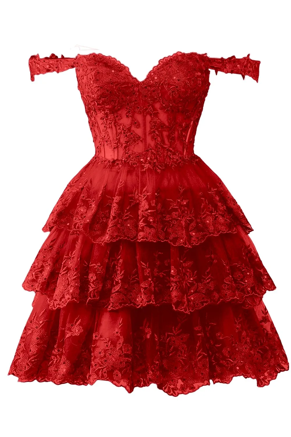 sachin and babi light blue dress Straps Criss Cross Back A Line Lace Homecoming Dresses HD0093 – Tirdress