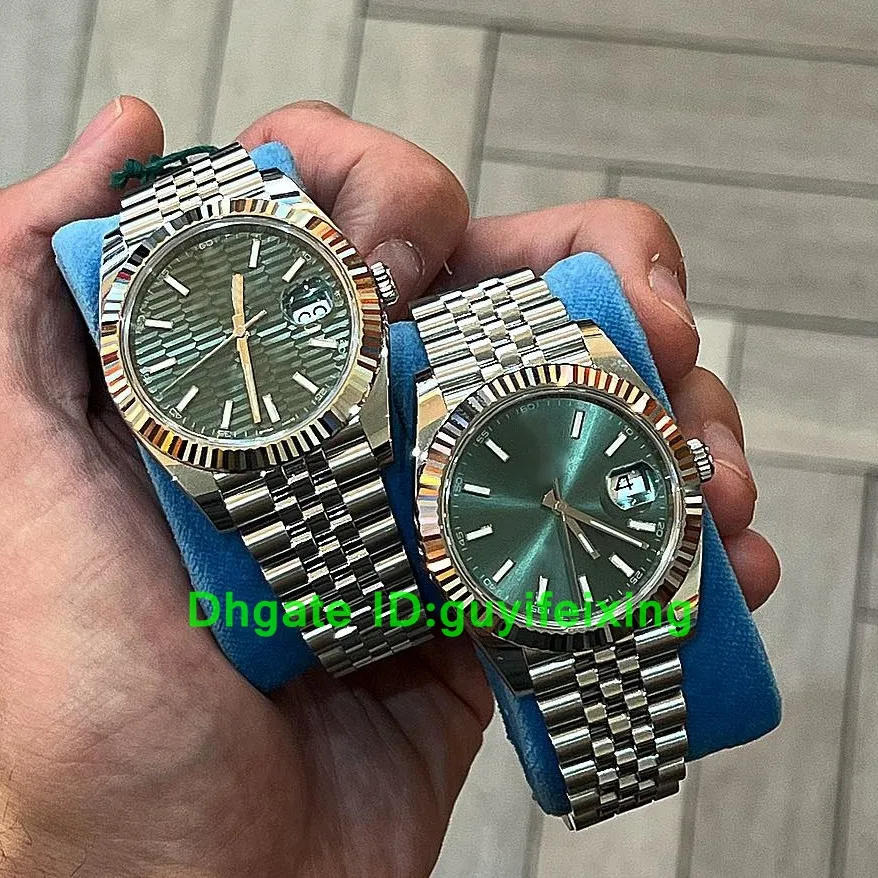 Designer di alta qualità orologio BP Factory Men Orologi da appuntamenti a soli 41 mm Mint Green Motivi Orologio per Man 126334 116234 MOVIMENTO AUTOMATICO MOVIMENTO MOVIMENTO SCENITURA MENA