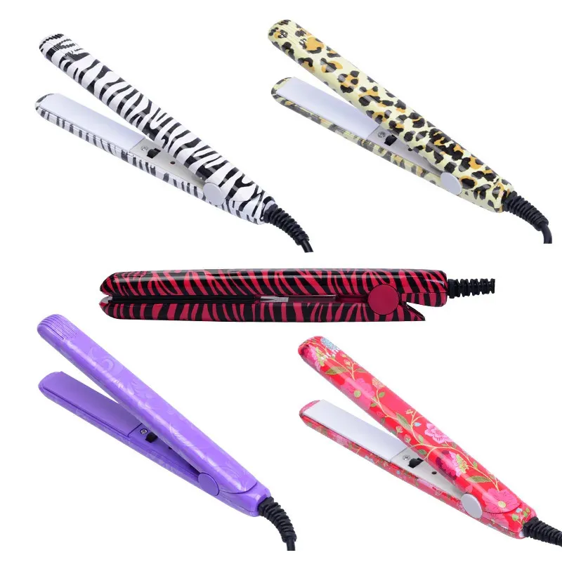 Curlowing Irons Hair Mini proste Irons Włosy Flat Iron Curling z UE wtyk Adapter Salon Stylowe Narzędzia Prostownia 231025