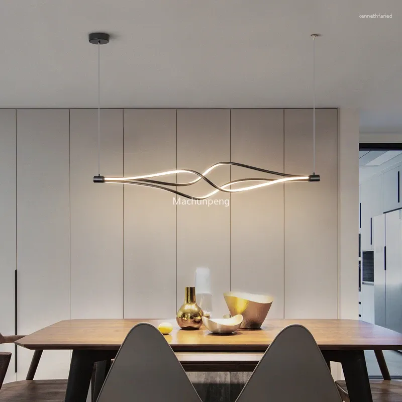 Hängslampor italiano ledde takljus vardagsrum matbord modern bar strip skrivbord dekoration maison möbler