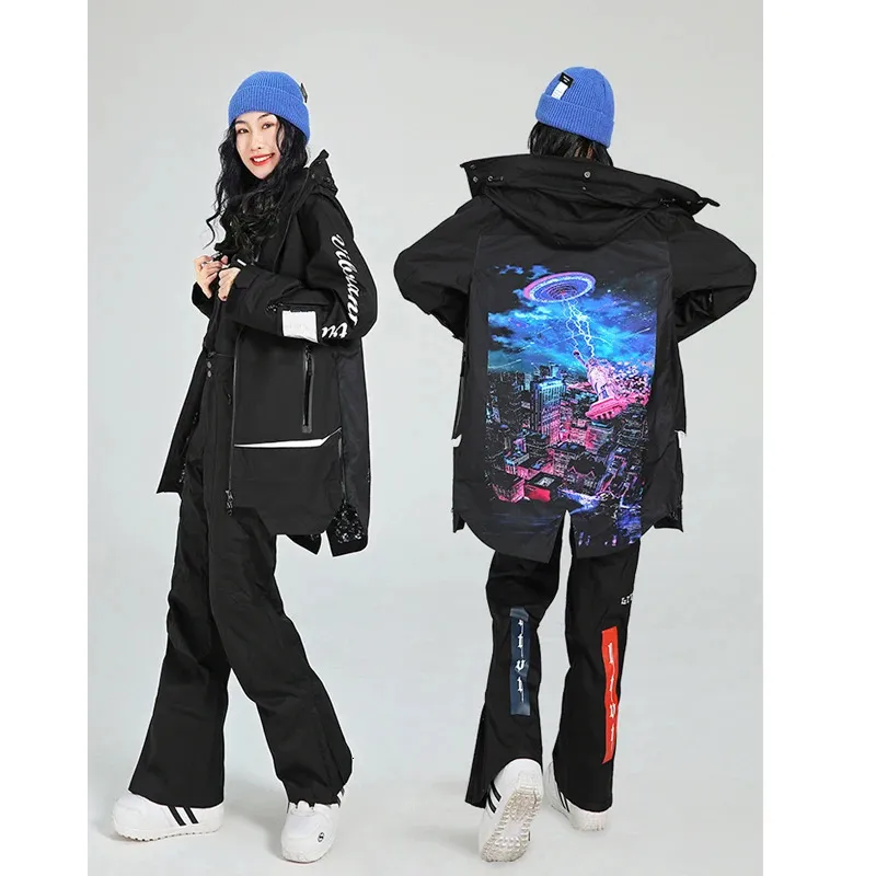 Women Ski Jacket & Pant Set Snow Suit Waterproof Windproof