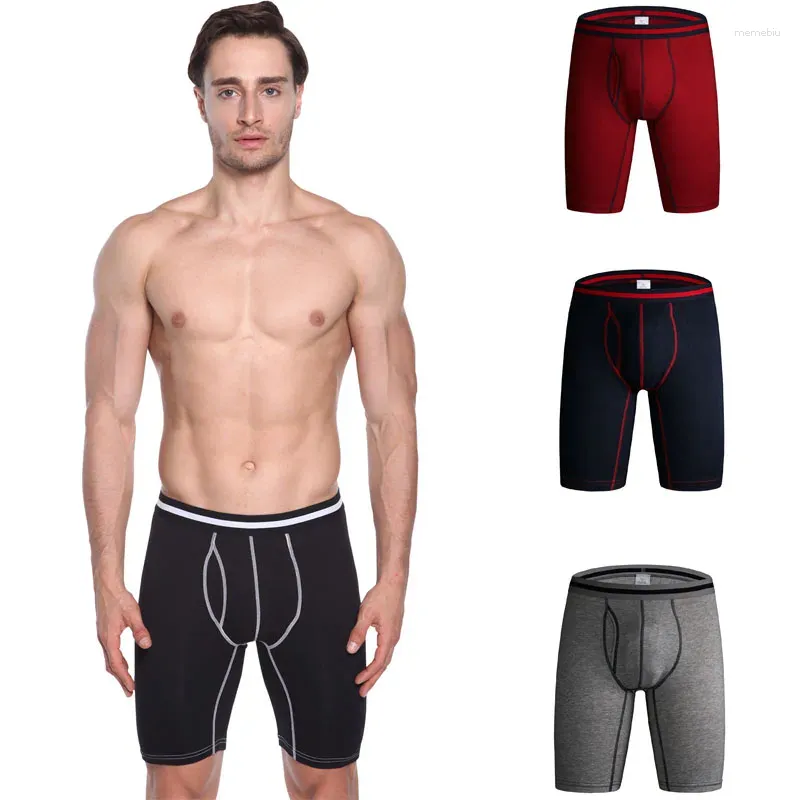 UNDUPTS 3pcs/lot pamuk marka erkekler uzun iç çamaşırı erkek pantolon erkek dışbükey genişletilmiş aşınma bacak kafası cuecas boksörler