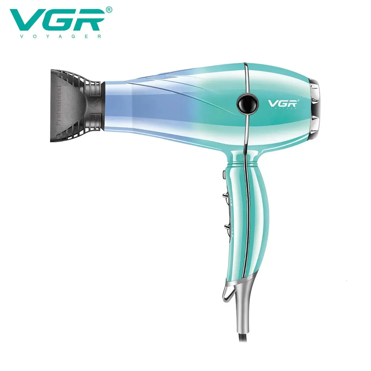 Secadores de cabelo VGR Secador Profissional 2400W Alta Potência Proteção de Superaquecimento Forte Vento Secagem Cuidados Styling Ferramenta V452 231025