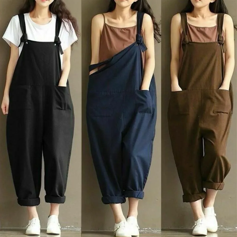 حللا للسيدات رومبيونز أزياء بذرة صلبة صلبة غير رسمية dungarees playsuit سراويل سروال سراويل زرة bowknot plus296h