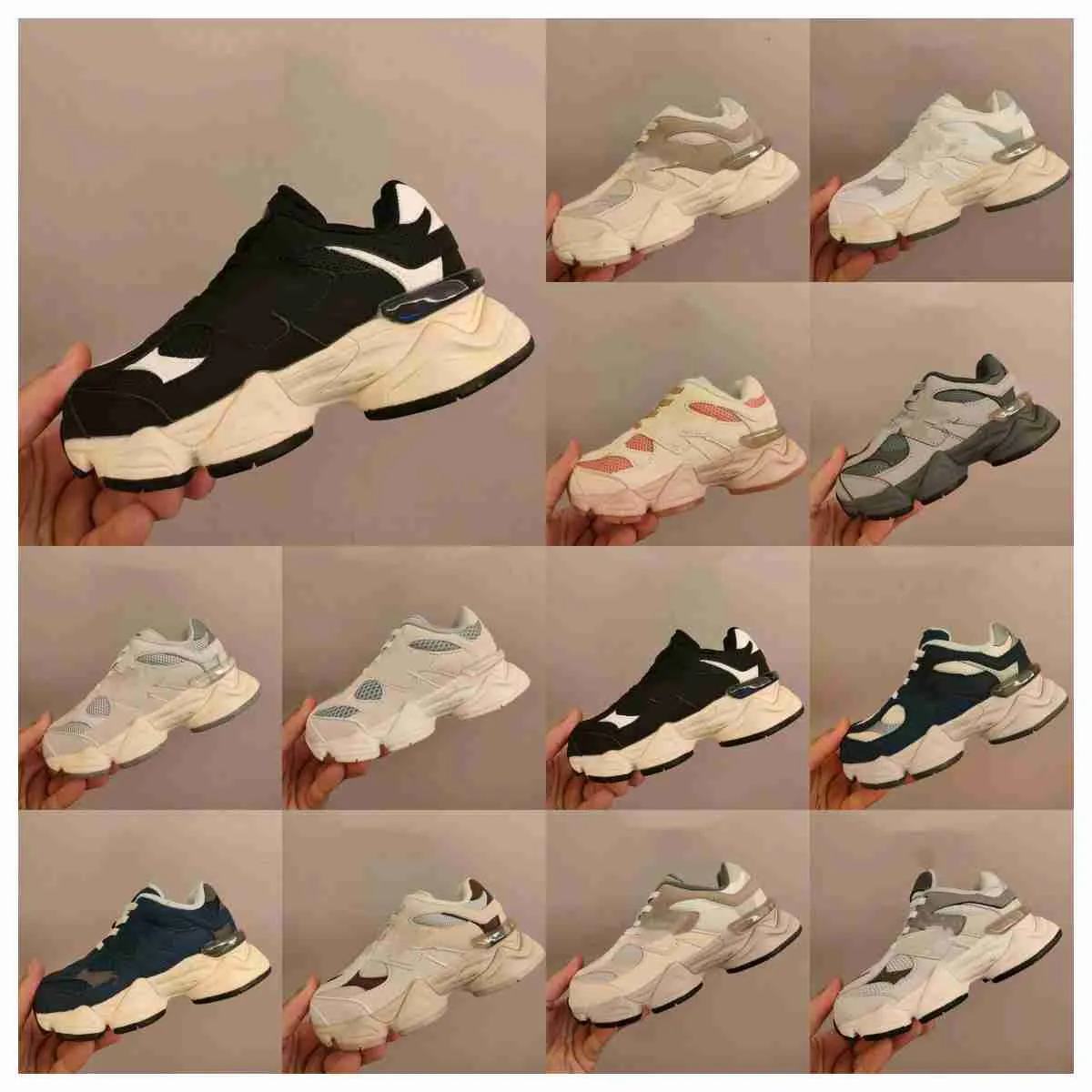 Designer Athletic 2023 9060 Shoes Low Boys Sport Girls Baby Sneakers Toddler Tennis Basketball Cream Black Grey White For Kids Storlek 26-35