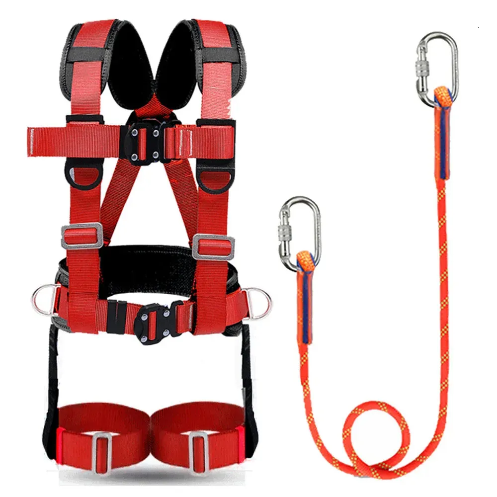 Save Big on Bulk Climbing Safety Harness Climbing Harnesses Aerial Work  Safety Belt Full Rope Outdoor Rock Climbing Anti Fall Protection Equipment  For