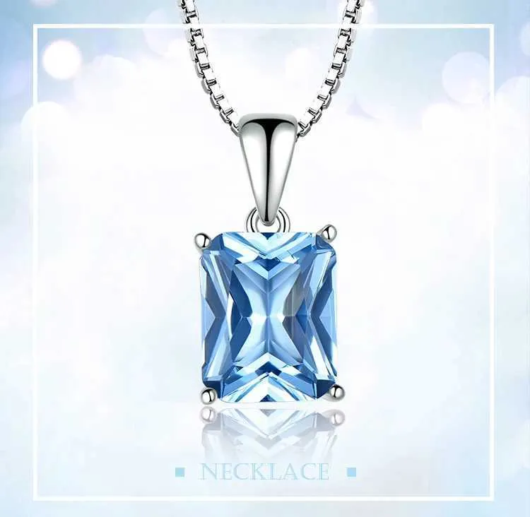 UMCHO ﾠNano Sky Blue Topaz 925 sterling silver necklace for women NUJ056B-1-app (1)