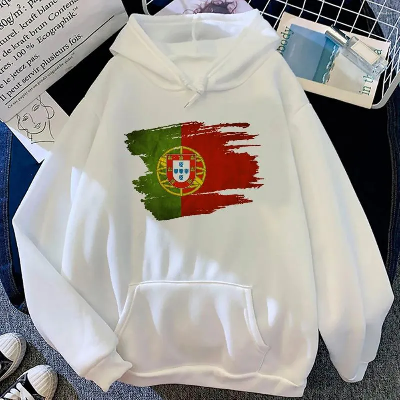 Kadın Hoodies Portekiz Kadınlar Grafik Sokak Giyim Kawaii Vintage Hoddies Estetik Kaput