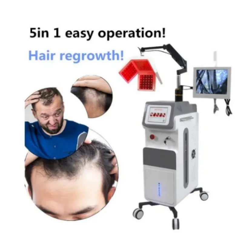 Annan skönhetsutrustning hårväxtbehandling hårbotten massage rf plasthandtag laser kam hårar återväxt maskin255