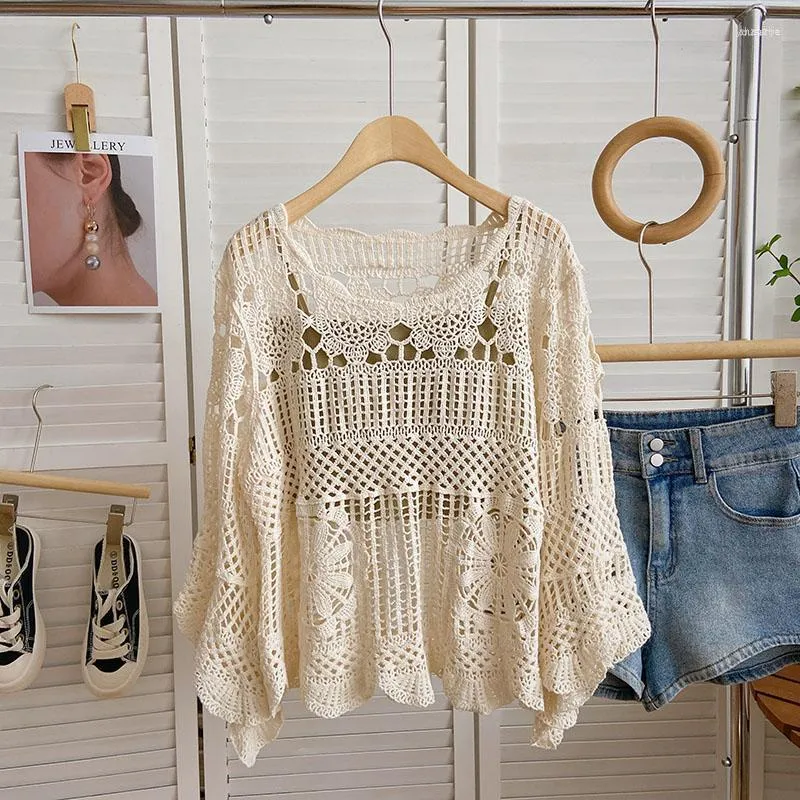Blusa crochet mujer new arrivals