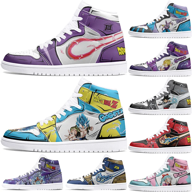 Nuove scarpe personalizzate 1s Scarpe fai da te Scarpe da basket che smorzano i ragazzi Personalizzazione del personaggio anime Scarpa da esterno con tendenza personalizzata