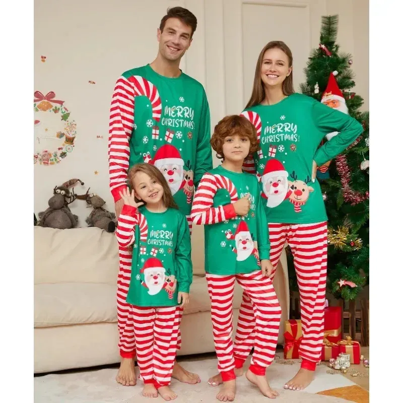Christmas Family Matching Pajama Set For Adults And Kids Santa Top