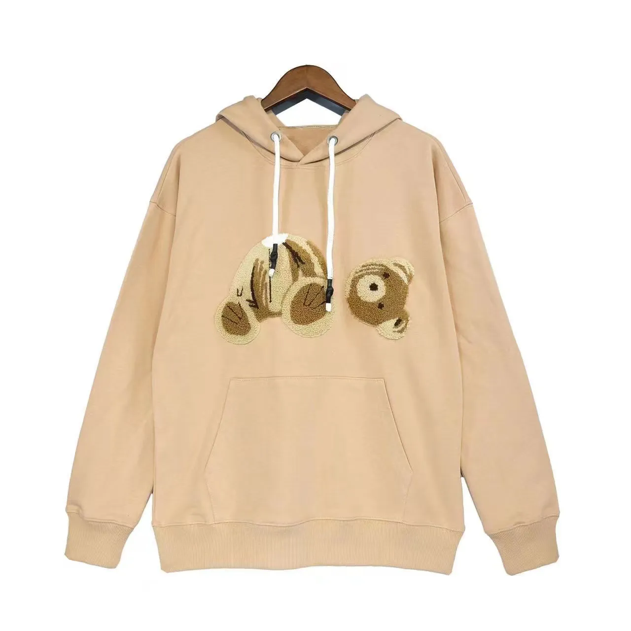 Palm Angels bear print hoodie - Yellow