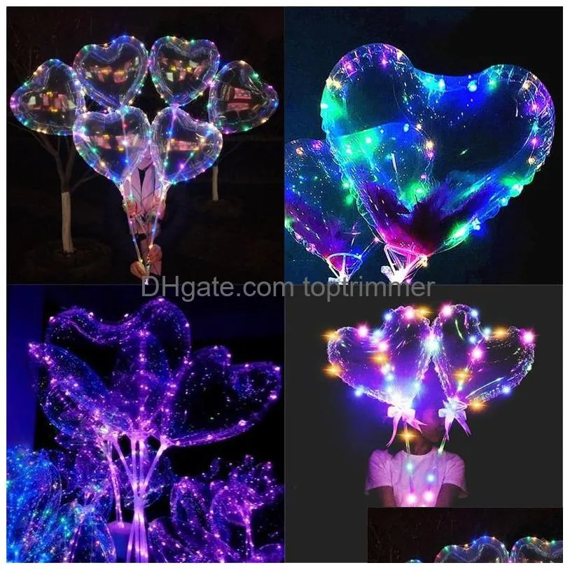 DHgate.com:Heart-Shaped LED Luminous Balloons: Light Up Your Valentines ...