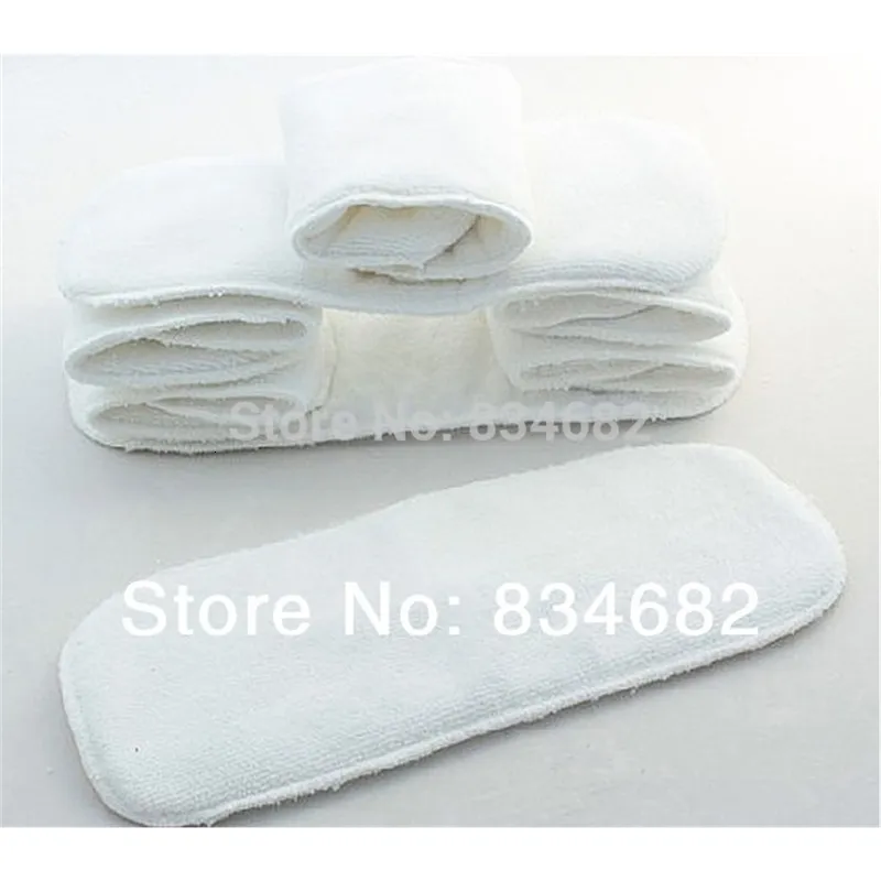 Factory Price 2 Layer Microfiber Organic Cloth Diaper Inserts With Liner Inserts Reusable All In