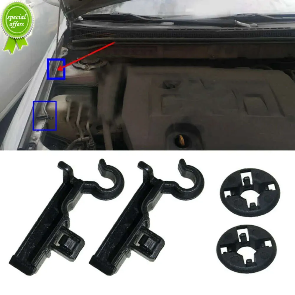 Toyota Car Hood Prop Clip Set Stay Holder Black Replacement Accessories