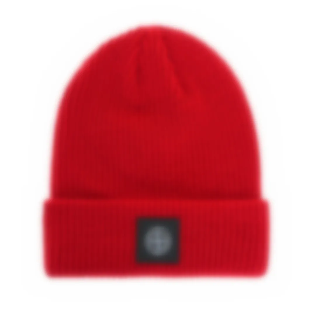 Nieuwe Beanie Designer beanie luxe EILAND muts temperament veelzijdige muts gebreide muts warme letter STONE design hoed 17 kleuren P-11