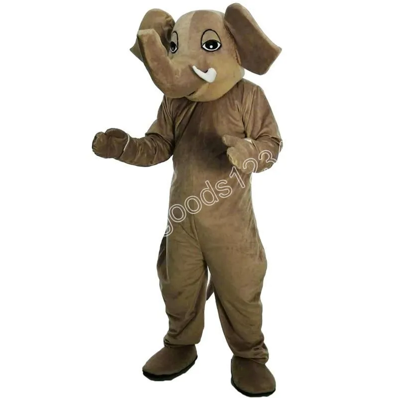 2024 Taille adulte Elephant Mascot Costumes Halloween Fancy Party Robe Cartoon Characon Carnival Noël publicitaire Tépare de fête d'anniversaire