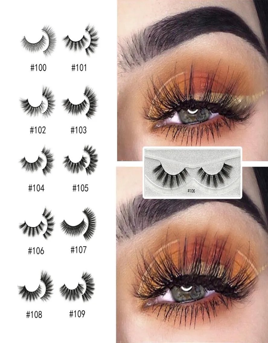 3D Nertsenwimpers Hele natuurlijke valse wimpers 3D Nertsenwimpers Zachte make-up Verlenging Make-up Nepwimpers Lange set Faux Cil3268489