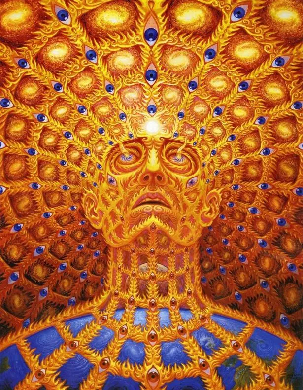 Alex Grey Pyschedelic Trippy Art Silk Stampa Poster 24x36 pollici 60x90 cm 0182575171