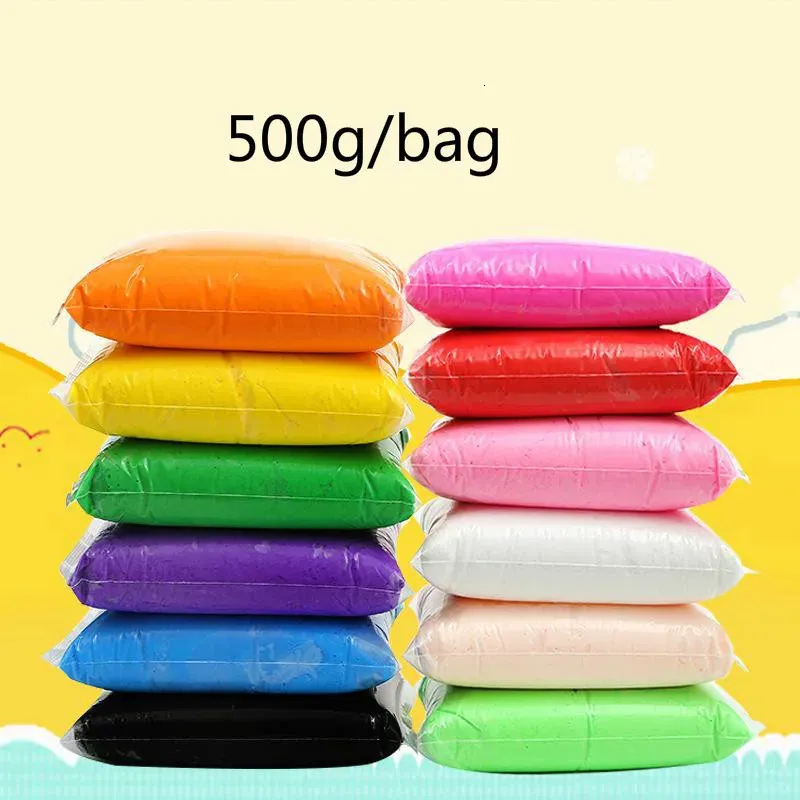 5D Dynamic Fluffy Light Clay Dough Modeling Kit 500g Bag For Handmade