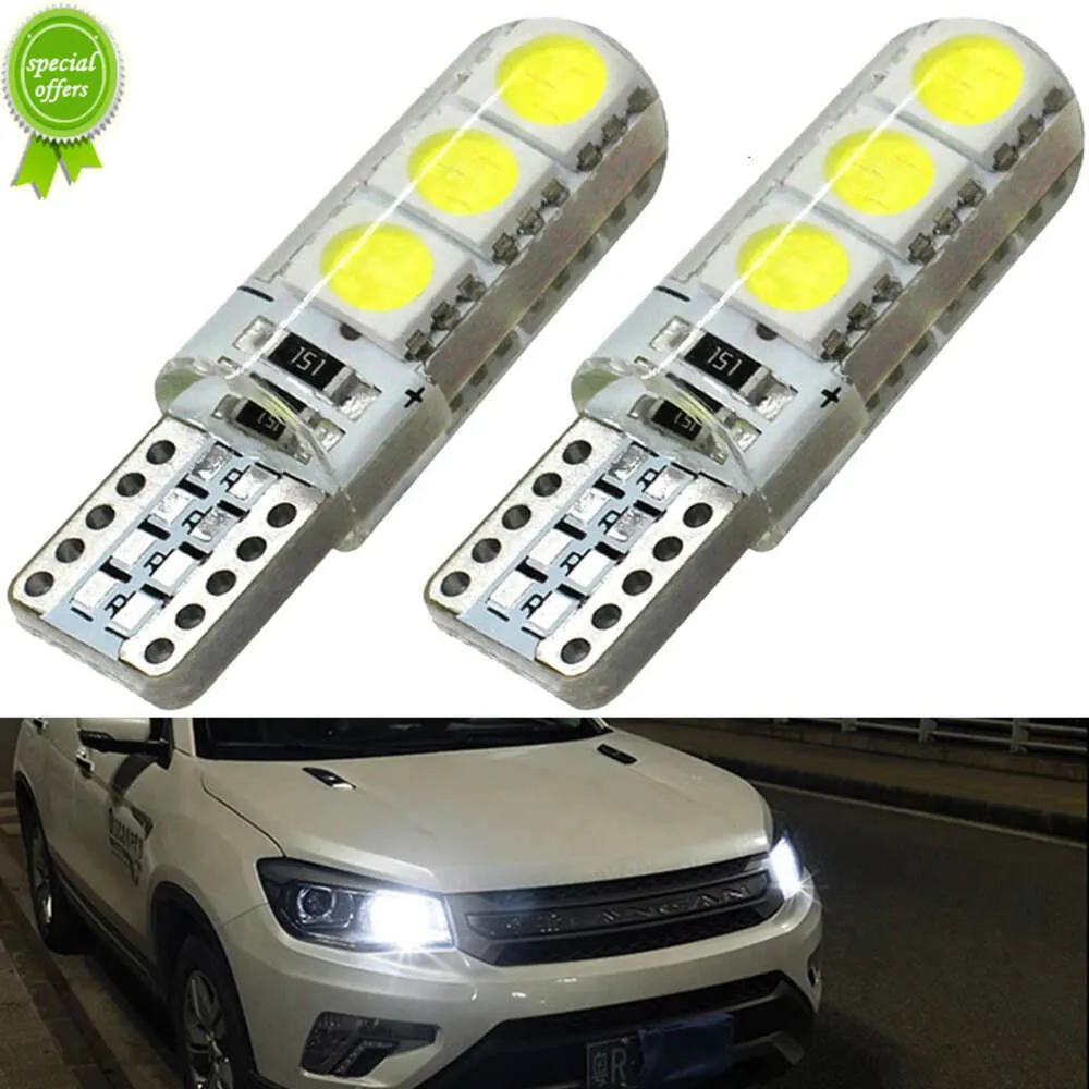 New 2x T10 5W5 W5W LED Bulbs Car Interior Dome Reading Light 12V 7500K 6SMD  Auto Wedge Side Clearance Lamp Silicone Waterproof White From Skywhite,  $0.25