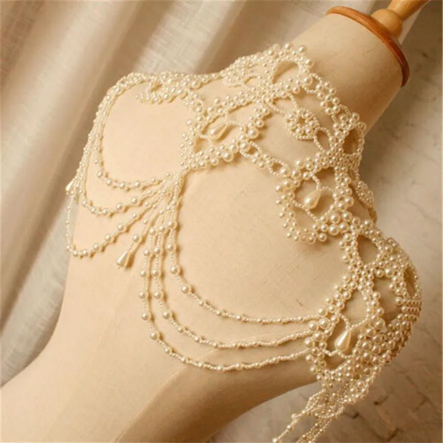 Luxury Handmade Princess Waist Necklace With Pearl Wrap For